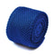 plain royal blue skinny knitted tie